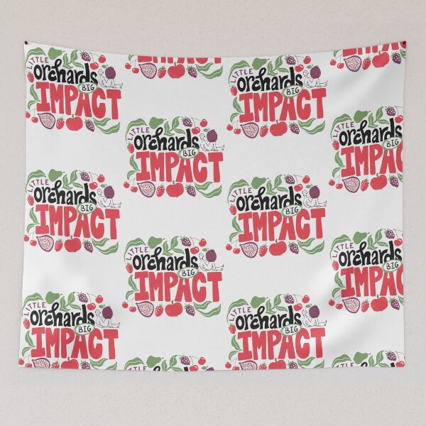 Item preview, Little Orchards Big Impact Fruit Garden Message designed and sold by cerima.