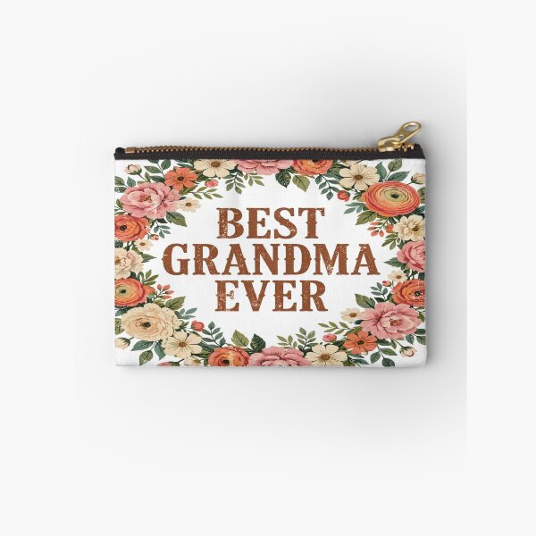Item preview, Best Grandma Ever Floral Wreath Retro T-Shirt designed and sold by EverydayBadge.