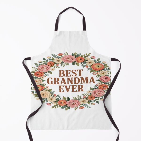 Item preview, Best Grandma Ever Floral Wreath Retro T-Shirt designed and sold by EverydayBadge.