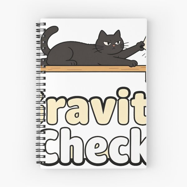 Aperçu de l'œuvre Gravity Check Black Cat créée et vendue par retratosChulis.