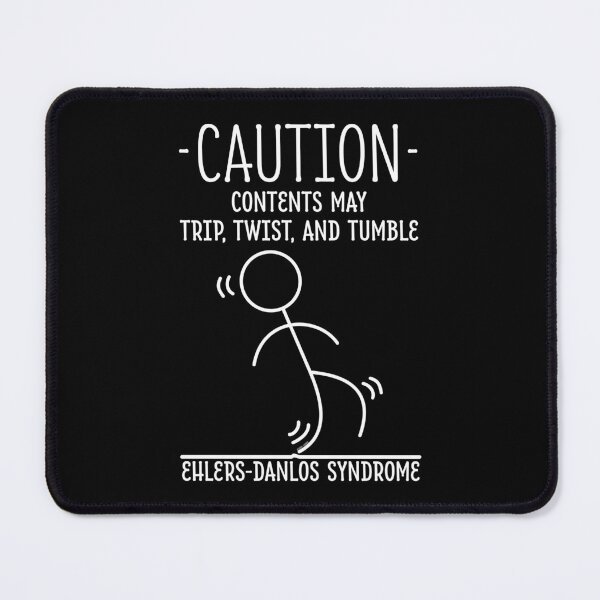 Item preview, Ehlers-Danlos Stick Figure Caution Contents May Trip and Tumble designed and sold by Jesabee Designs.