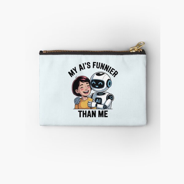 Item preview, My AI’s Funnier Than Me – Funny AI Robot Humor Design designed and sold by Jollys-ArtShop.
