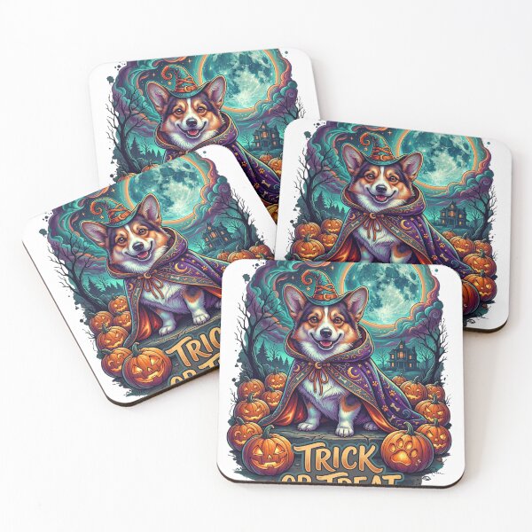 Item preview, Trick or Treat Welsh Corgi Halloween designed and sold by Woof-Worthy-ART.