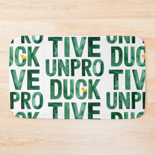Item preview, Unproductive green text with yellow duck designed and sold by LiskoDesign.