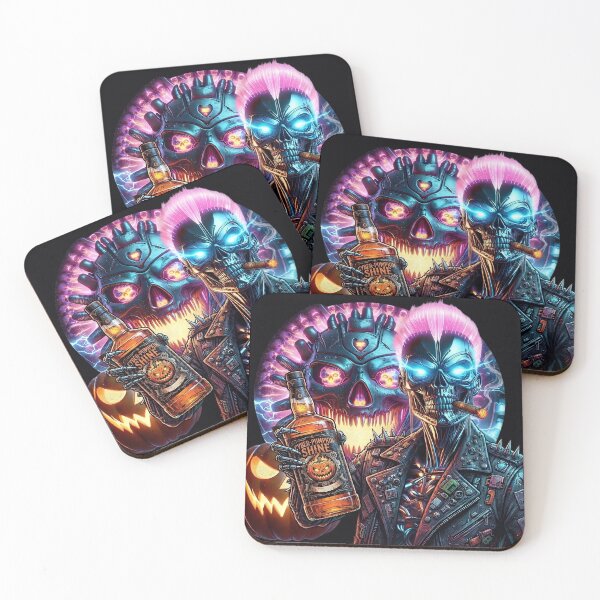 Item preview, Halloween Cyber Skull Mohawk Pumpkin Glasses    designed and sold by Voodoo Store Paranormal Collections.