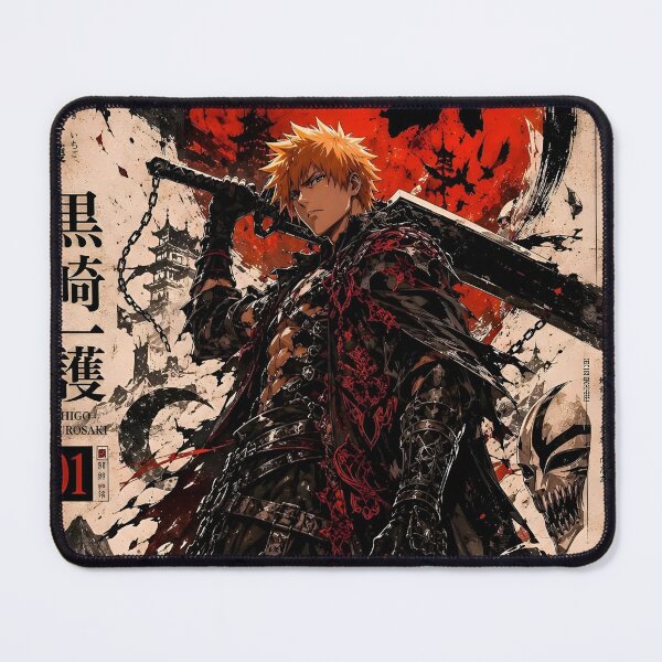 Item preview, Dark Soul Reaper Warrior – Orange Haired Swordsman Japanese Inspired Art designed and sold by Dyan4.