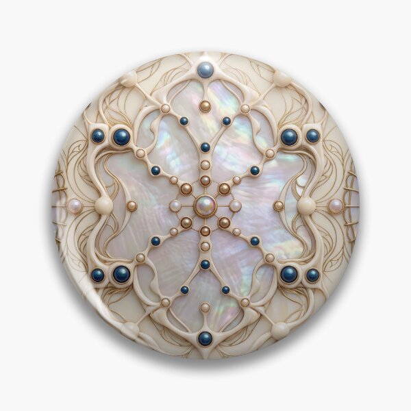 Item preview, Luxury Pearl and Floral Nouveau Ornament designed and sold by Frackxion.