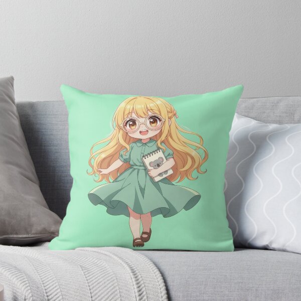 Item preview, Kawaii Blonde Girl Reading Book designed and sold by Azurart2.