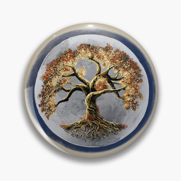 Item preview, Celestial Tree of Life – Golden Moon Tree Art designed and sold by ArtistsAtticWI.