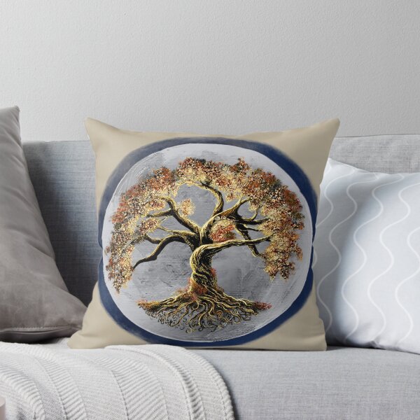 Item preview, Celestial Tree of Life – Golden Moon Tree Art designed and sold by ArtistsAtticWI.