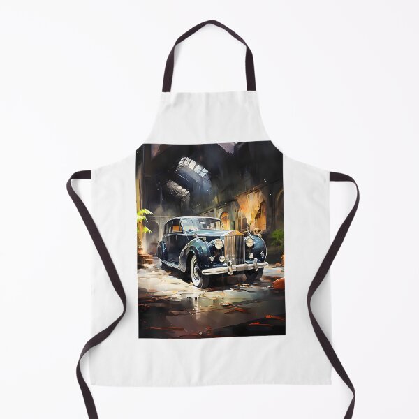 Item preview, Majestic Classic Car Parked in Grand Abandoned Estate Vintage Automotive Art designed and sold by WOLFxGANG.