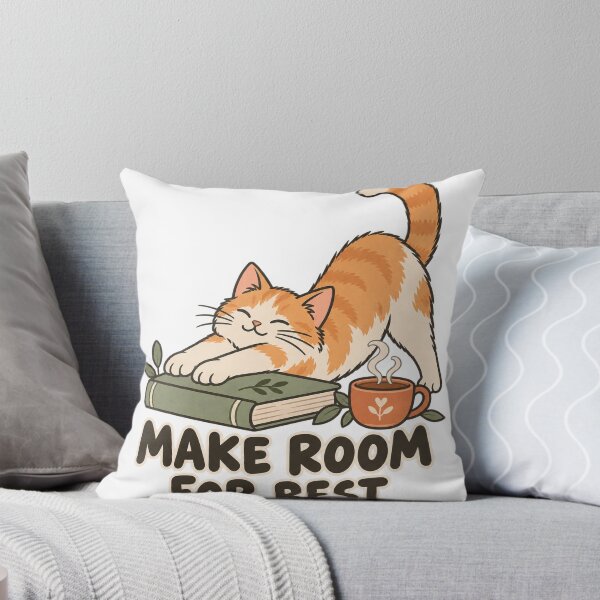 Item preview, Make Room for Rest Cozy Orange Cat designed and sold by FujinStore24.