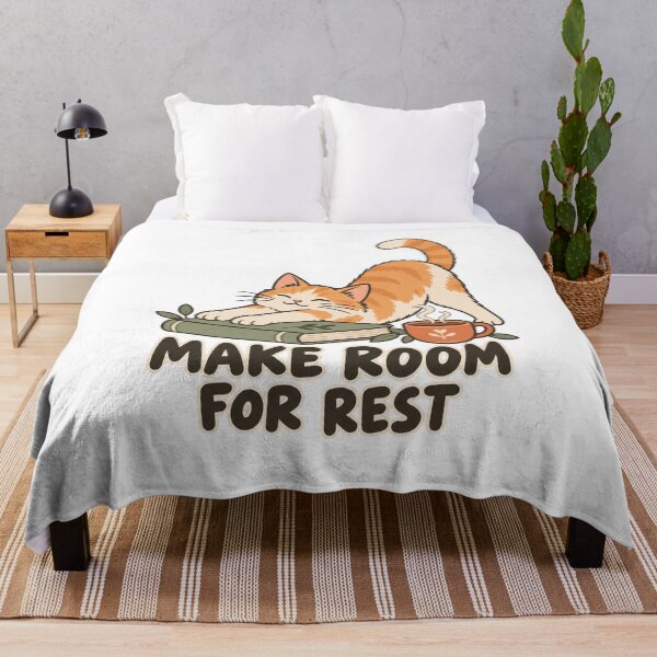 Item preview, Make Room for Rest Cozy Orange Cat designed and sold by FujinStore24.