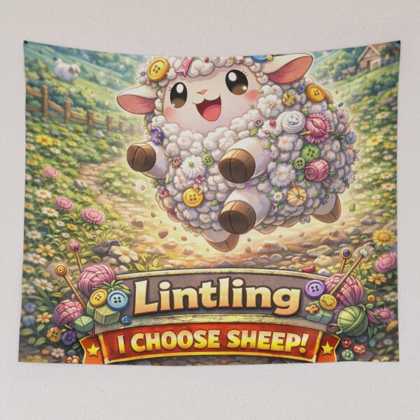 Aperçu de l'œuvre Lint Ling | Parodie de PokeSheep Sheepism créée et vendue par Thpoar.