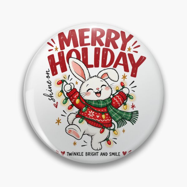 Artikelvorschau, Fröhliche Feiertage! Niedliches Weihnachtshasen-Lichter-Festtags-T-Shirt entworfen und verkauft von DesignArtist.ia.