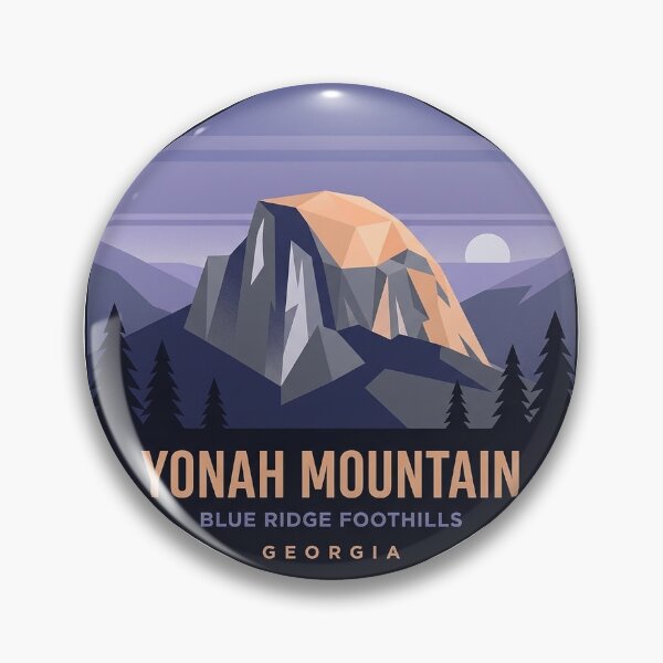 Item preview, Yonah Mountain Georgia Geometric Dusk Hexagon Sticker designed and sold by DetourDgn.