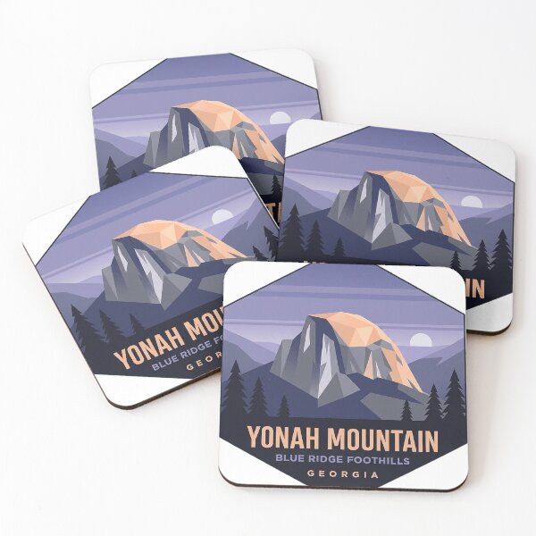Artikelvorschau, Yonah Mountain Georgia Geometrischer Dämmerungs-Sechseck-Aufkleber entworfen und verkauft von DetourDgn.