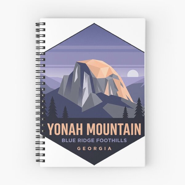 Item preview, Yonah Mountain Georgia Geometric Dusk Hexagon Sticker designed and sold by DetourDgn.