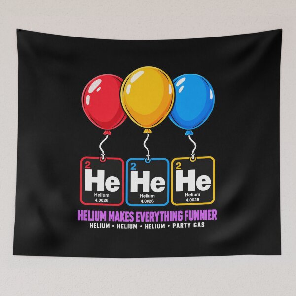 Artikelvorschau, HeHeHe Helium Periodensystem Geburtstagsparty Chemie Wortspiel T-Shirt entworfen und verkauft von Trendably.