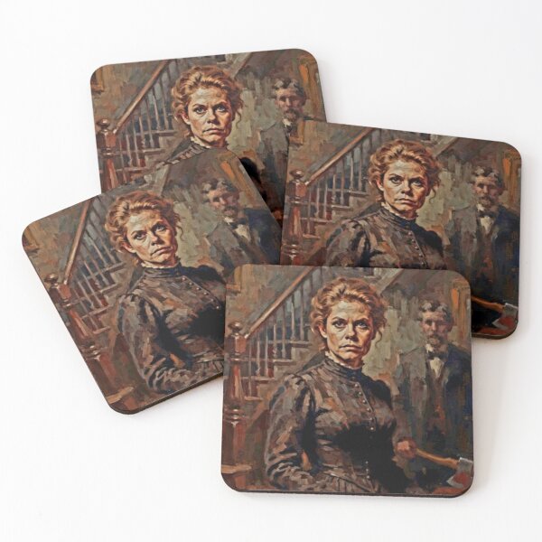 Item preview, The Legend of Lizzie Borden Historical Horror Fine Art Tribute designed and sold by Art's Diner.