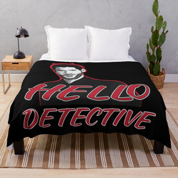 Item preview, Lucifer Morningstar Hola Detective Diseño para fondo negro designed and sold by tensgadbogusta.
