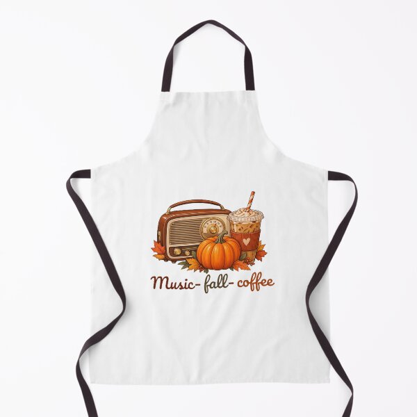 Item preview, Music-Fall-Coffee graphics with retro radio, pumpkin, coffee for autumn/fall season. designed and sold by ZANU creativity.