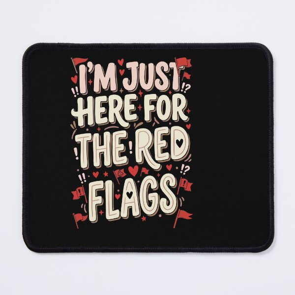 Artikelvorschau, Anti-Dating & Beziehungs-Geschenk: Ich bin nur wegen der Warnsignale hier – Geschenk für Singles entworfen und verkauft von AmeliaShirts.