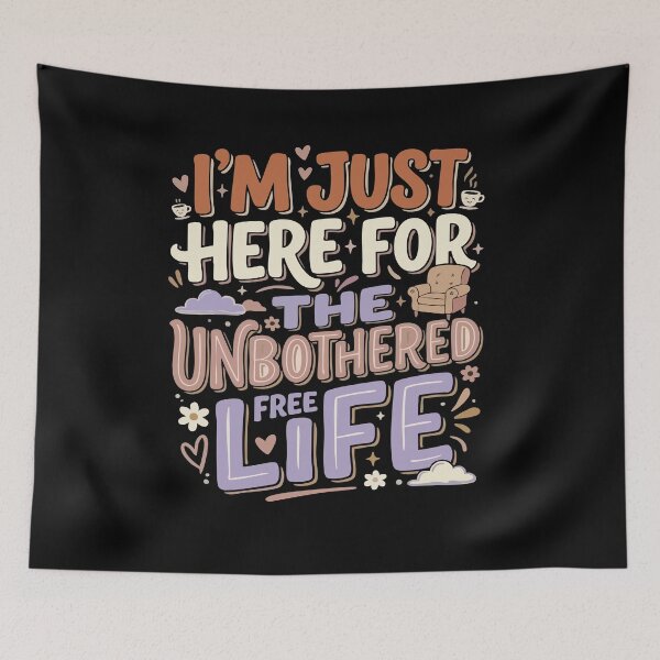 Item preview, Anti-Dating & Relationship I’m Just Here For The Unbothered Life Gift for Singles designed and sold by AmeliaShirts.