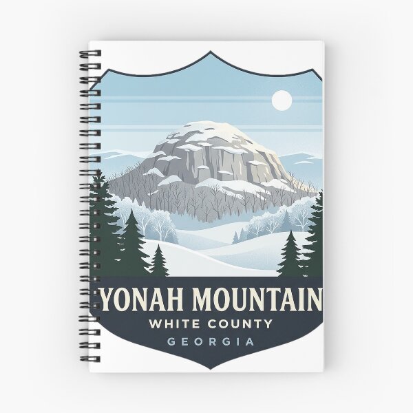Item preview, Yonah Mountain Winter Crest Shield Sticker Georgia designed and sold by DetourDgn.