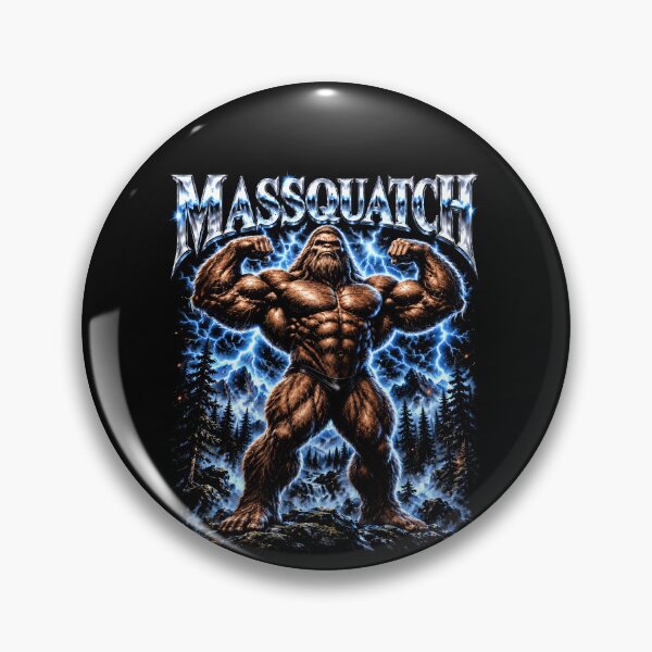 Artikelvorschau, Massquatch Bigfoot Fitnessstudio Bodybuilder Workout Witz entworfen und verkauft von elderberry.