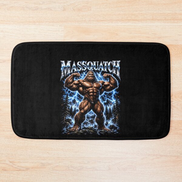 Artikelvorschau, Massquatch Bigfoot Fitnessstudio Bodybuilder Workout Witz entworfen und verkauft von elderberry.