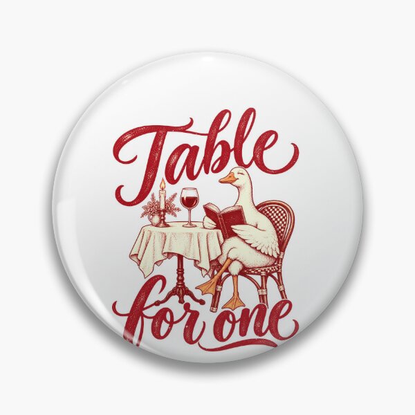 Artikelvorschau, Humorvolles Solo-Dinner mit Tisch für eine Ente entworfen und verkauft von elderberry.
