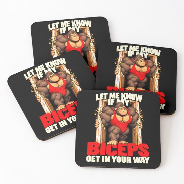 Item preview, Funny Biceps Get in Way Gym Lifting Humor Art designed and sold by elderberry.