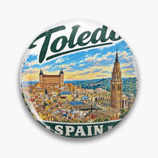 Artikelvorschau, Toledo, Spanien – Vintage-Reisekunst entworfen und verkauft von clarkfraser.