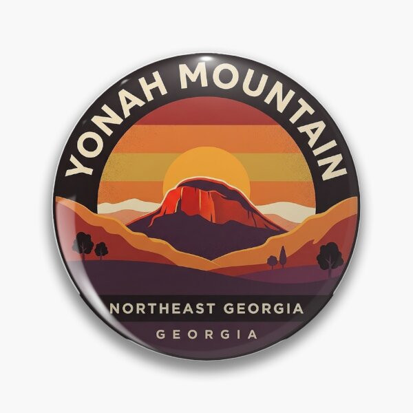 Item preview, Yonah Mountain Sunset Circle Badge Northeast Georgia designed and sold by DetourDgn.