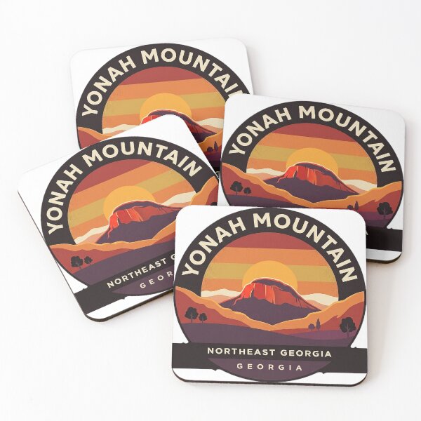 Item preview, Yonah Mountain Sunset Circle Badge Northeast Georgia designed and sold by DetourDgn.
