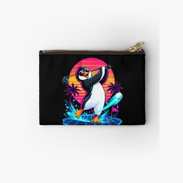Item preview, Funny Penguin Golfer at Sunset designed and sold by elderberry.