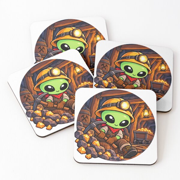 Item preview, Alien Miner | Gold Space Character designed and sold by fedetrev.