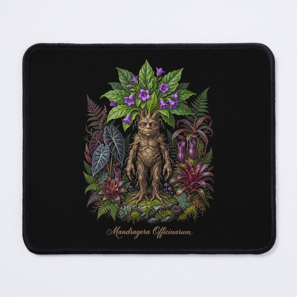 Item preview, Dark Botanical Mandragora Officinarum, Mandrake Herbal Illustration IV designed and sold by Yaremchuk.