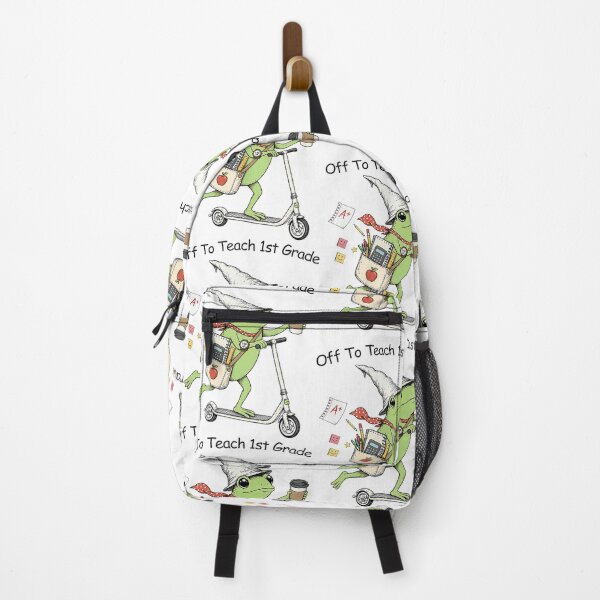 Item preview, Off To Teach 1st Grade Frog Teacher Back to School designed and sold by RDGNR.