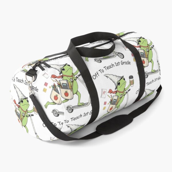 Item preview, Off To Teach 1st Grade Frog Teacher Back to School designed and sold by RDGNR.