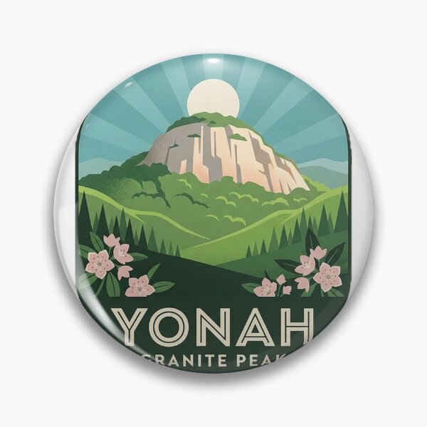 Item preview, Yonah Mountain Art Deco Spring Laurel Sticker Georgia designed and sold by DetourDgn.