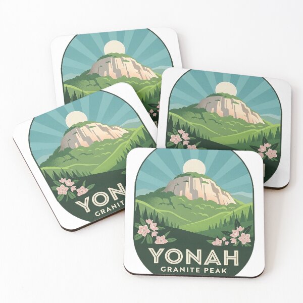 Item preview, Yonah Mountain Art Deco Spring Laurel Sticker Georgia designed and sold by DetourDgn.
