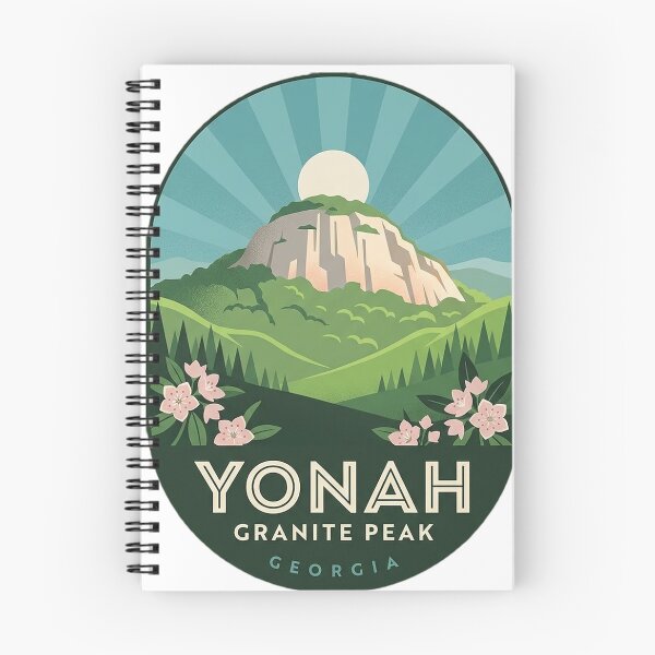 Item preview, Yonah Mountain Art Deco Spring Laurel Sticker Georgia designed and sold by DetourDgn.