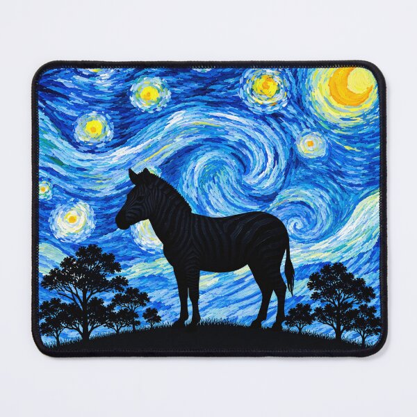 Item preview, Funny Zebra Starry Night Painting Moon Star Zoo Boys Girls designed and sold by FurryHavenPH.