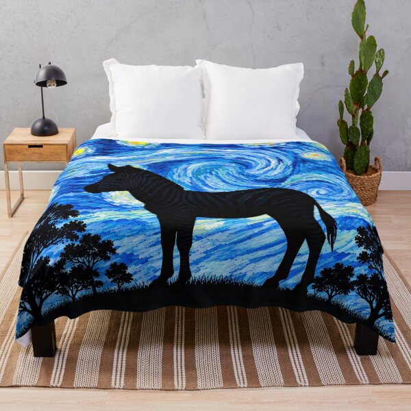 Item preview, Funny Zebra Starry Night Painting Moon Star Zoo Boys Girls designed and sold by FurryHavenPH.