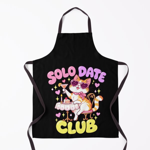 Item preview, Funny Solo Dates Club Cat Self-Love Humor Art designed and sold by elderberry.