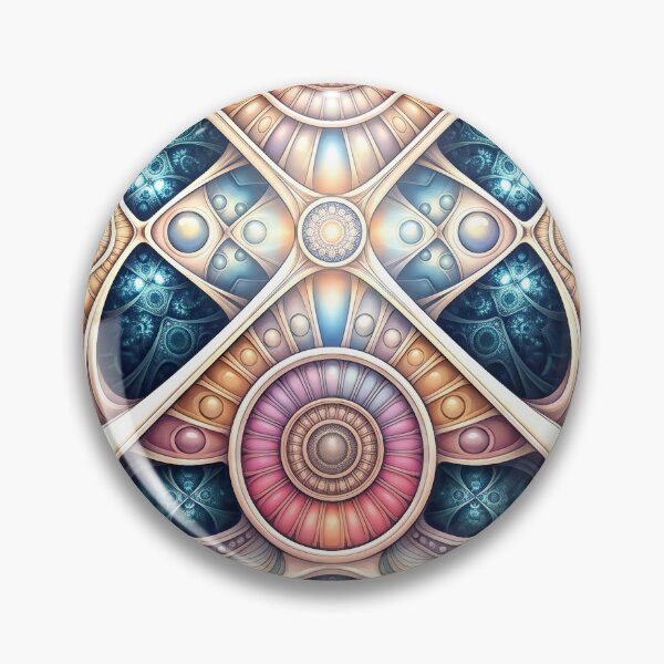 Artikelvorschau, Vibrant Symmetrical Psychedelic Biomorphic Fractal entworfen und verkauft von Frackxion.