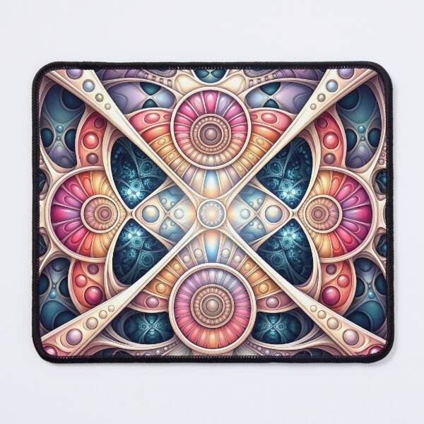 Artikelvorschau, Vibrant Symmetrical Psychedelic Biomorphic Fractal entworfen und verkauft von Frackxion.