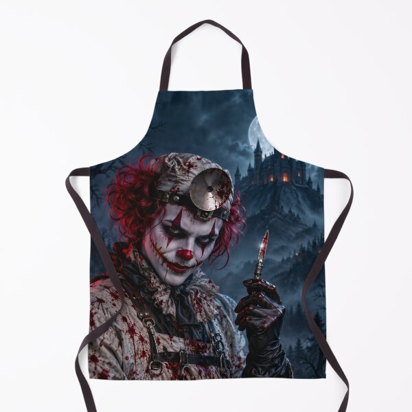 Artikelvorschau, Gruseliger Clown-Chirurg – Halloween-Horror entworfen und verkauft von Ingorgia Studio.